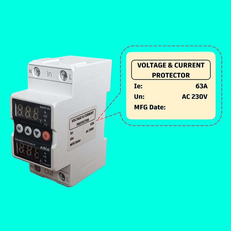 محافظ ولتاژ و جریان آسیا مدل XL-02 63A