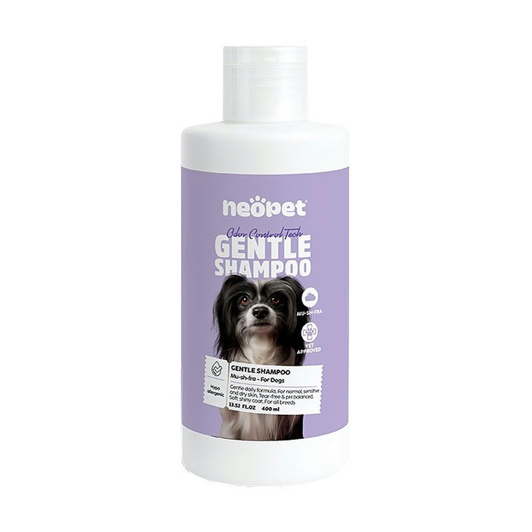 شامپو سگ نئوپت مدل Gentle Shampoo Mu-sh-fra حجم ۴۰۰ میلیلیتر