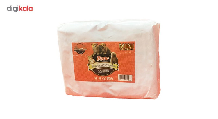 پوشک بهداشتی حیوانات خانگی دونو مدل 011 بسته 22 عددی سایز MINI