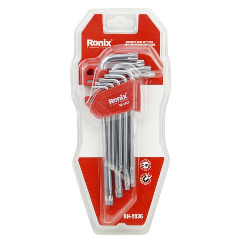 آچار آلن ستاره ای رونیکس مدل RH-2036 مجموعه 9 عددی