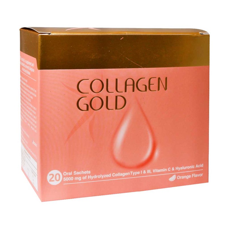 مکمل خوراکی سلامت پوست آدریان مدل COLLAGEN GOLD بسته 100 عددی حاوی کلاژن هیدرولیز شده، ویتامین C و اسید هیالورونیک بر...