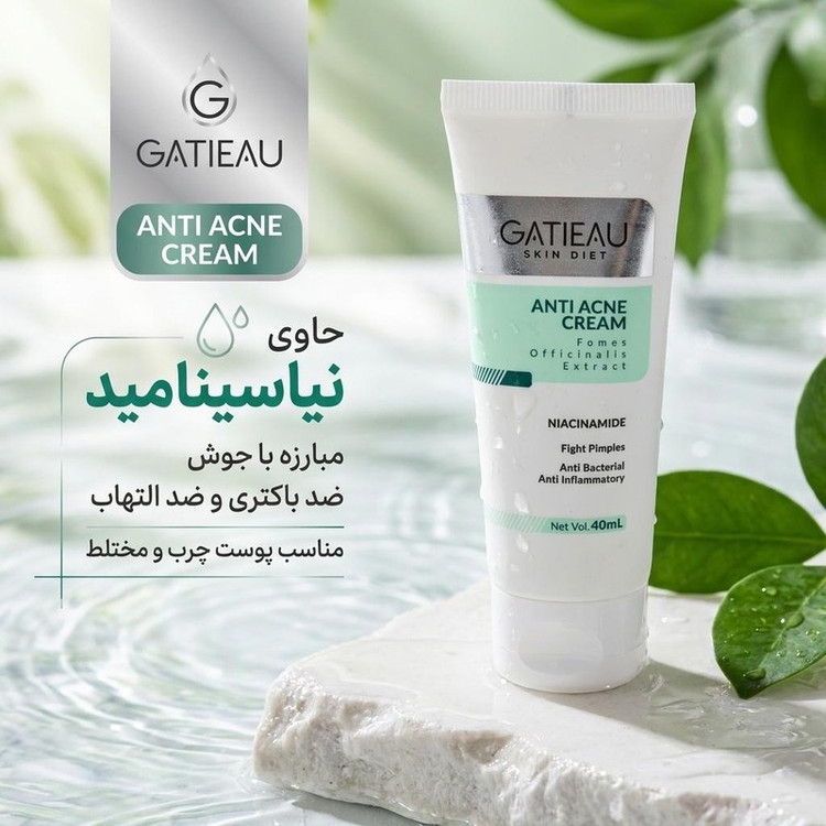 کرم ضد جوش گاتیو مدل Extract مناسب برای پوست چرب و مختلط حجم 40 میلی لیتر