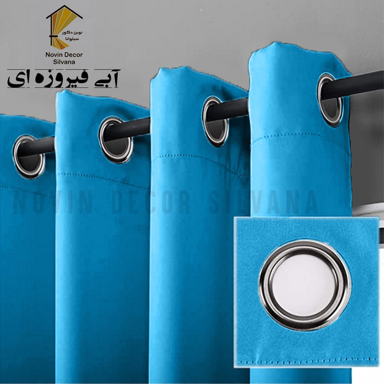 پرده نوین دکور سیلوانا مدل کتان کد 230 1 سایز 230 140 سانتی متر