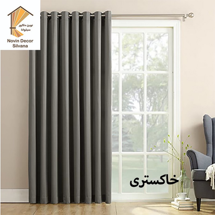 پرده نوین دکور سیلوانا مدل کتان 3 سایز 300x280 سانتیمتر