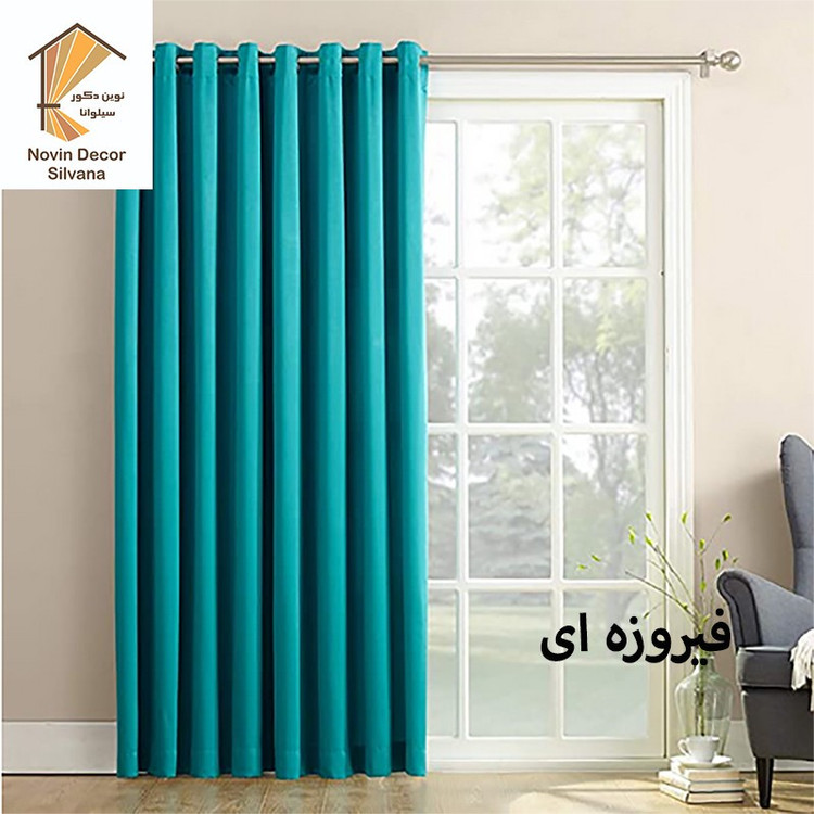 پرده نوین دکور سیلوانا مدل کتان 3 سایز 300x280 سانتیمتر