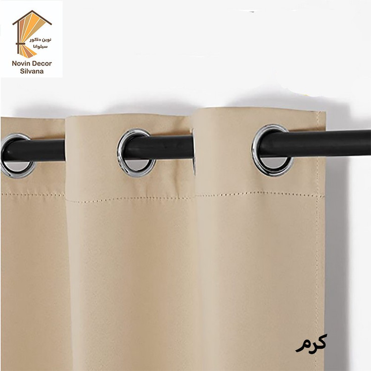 پرده پانچ نوین دکور سیلوانا مدل کتان 1_28 سایز 280x140 سانتیمتر