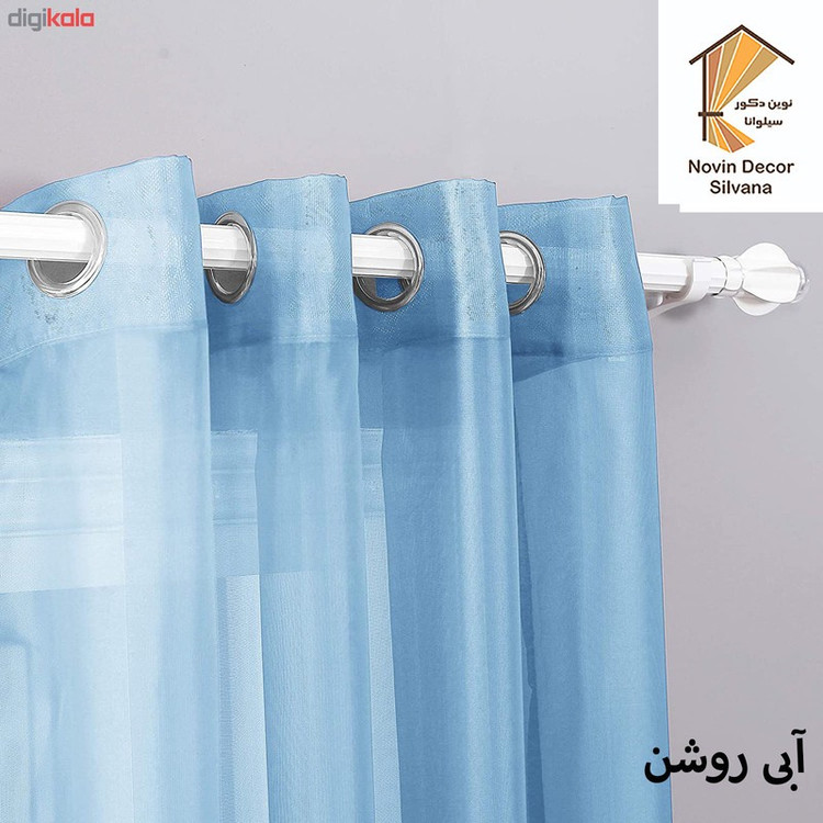 پرده پانچ نوین دکور سیلوانا مدل حریر 3 سایز 280x300 سانتیمتر