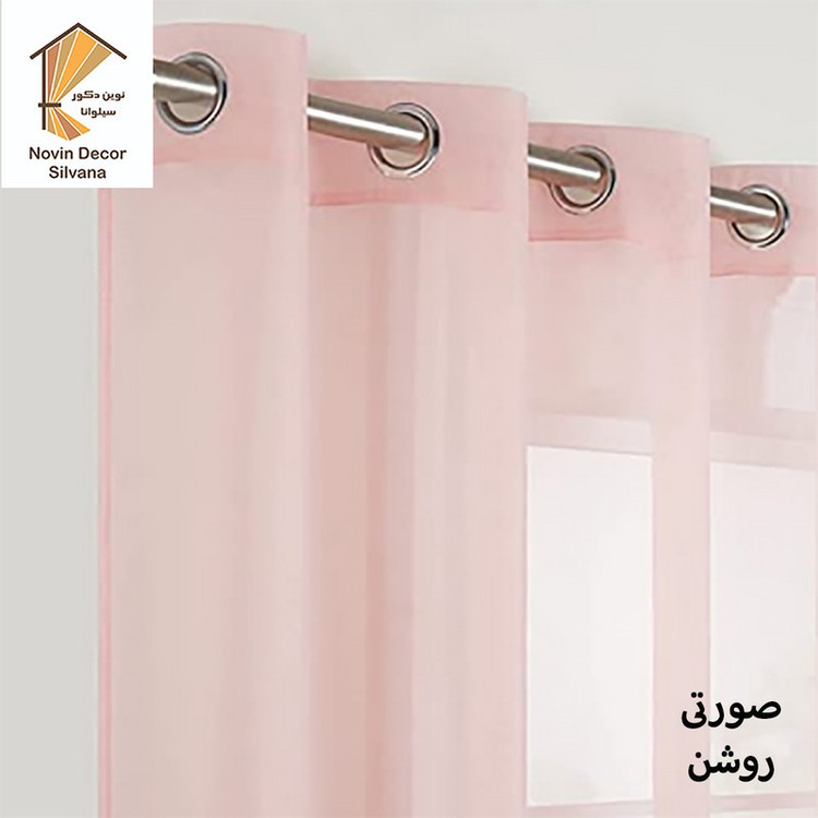 پرده پانچ نوین دکور سیلوانا مدل حریر 3 سایز 280x300 سانتیمتر