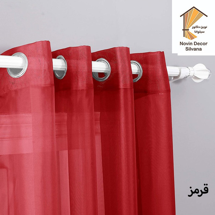 پرده پانچ نوین دکور سیلوانا مدل حریر 3 سایز 280x300 سانتیمتر