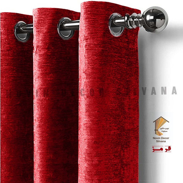 پرده نوین دکور سیلوانا مدل مخمل شانل 280 سایز 280x280 سانتیمتر
