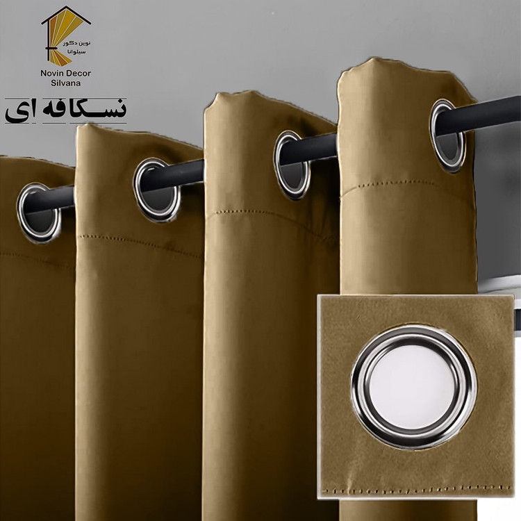 پرده نوین دکور سیلوانا مدل لاکچری 180 _ 1 سایز 180x140 سانتیمتر