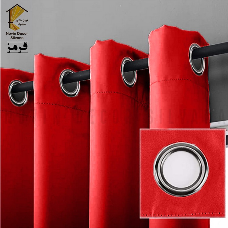 پرده پانچ نوین دکور سیلوانا مدل کتان سایز 200 280 سانتیمتر