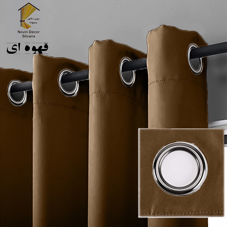 پرده نوین دکور سیلوانا مدل لاکچری 280 سایز 280 140 سانتی متر