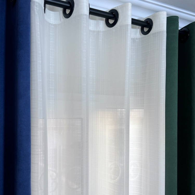 پرده مدل پانچ حریر شانتون سایز 280x300 سانتیمتر