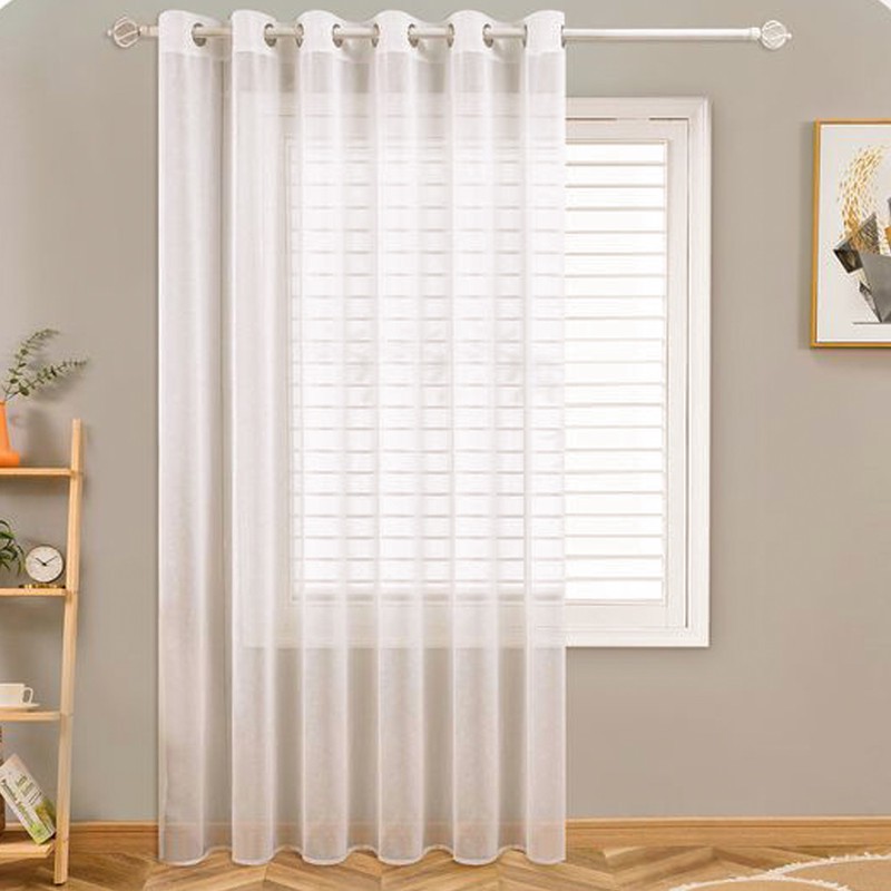 پرده مدل پانچ حریر شاین کلاسیک سایز 150x280 سانتی متر