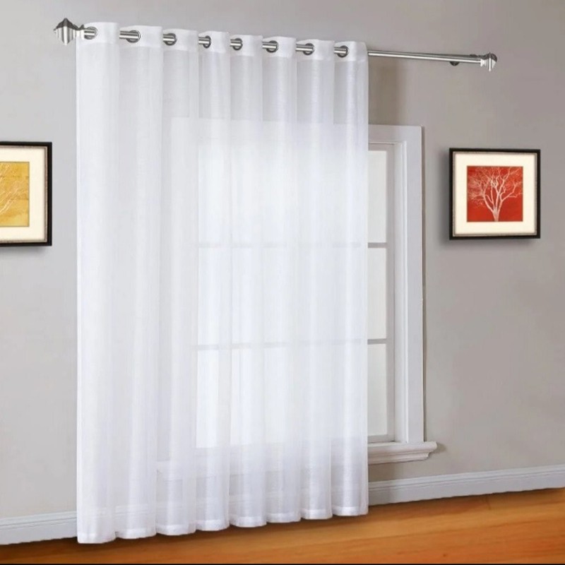 پرده مدل پانچی حریر ساده سایز 300x280 سانتیمتر