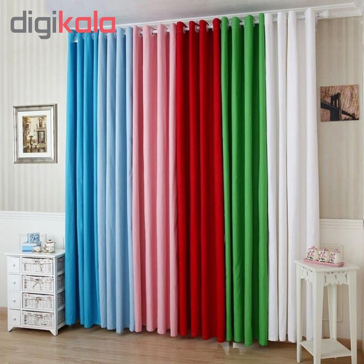 پرده نوین دکور سیاناو مدل ND1001 سایز 140x280 سانتیمتر