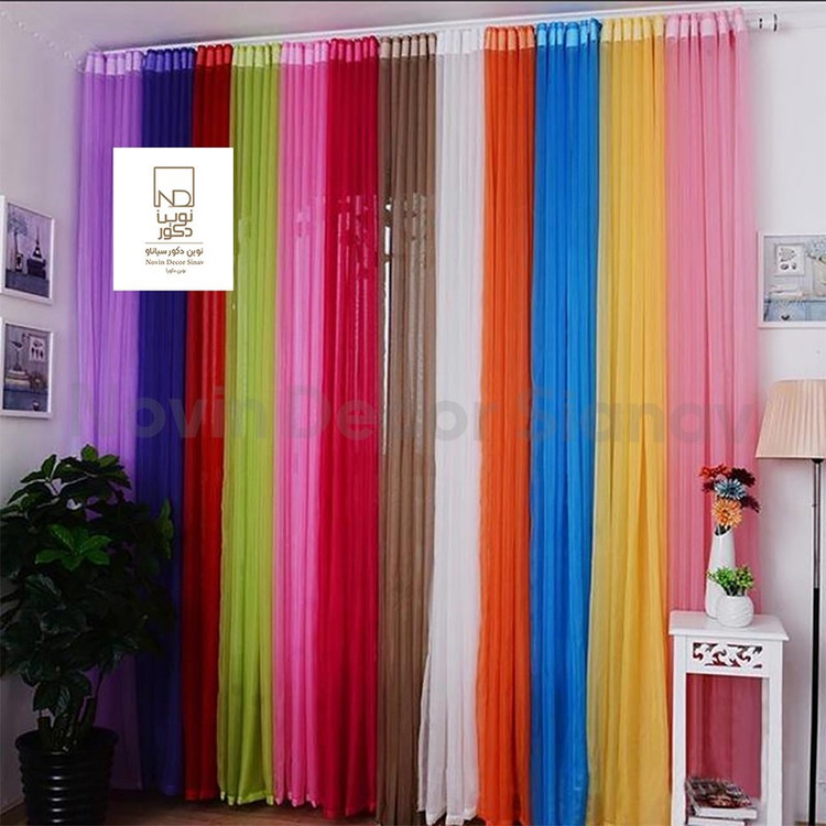 پرده نوین دکور سیاناو مدل حریر کد pb105 سایز 280x140 سانتیمتر