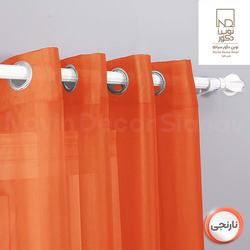 پرده نوین دکور سیاناو مدل حریر کد pb105 سایز 280x140 سانتیمتر