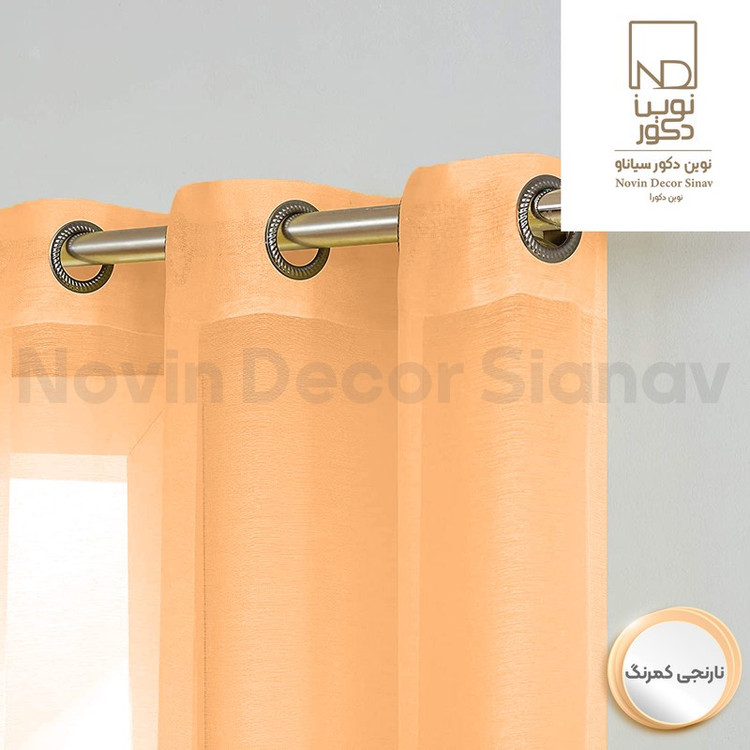 پرده نوین دکور سیاناو مدل حریر کد pb105 سایز 280x140 سانتیمتر