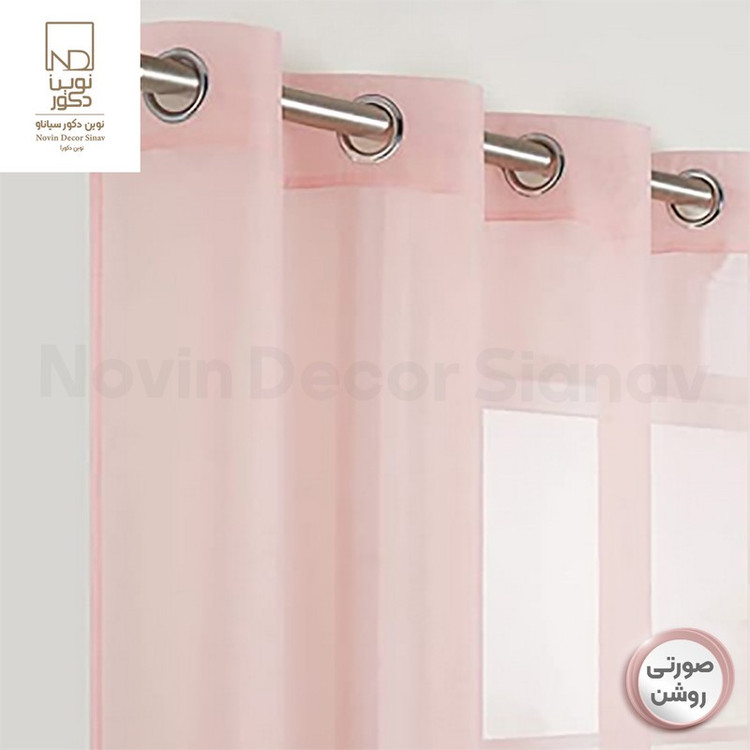 پرده نوین دکور سیاناو مدل حریر کد pb105 سایز 280x140 سانتیمتر