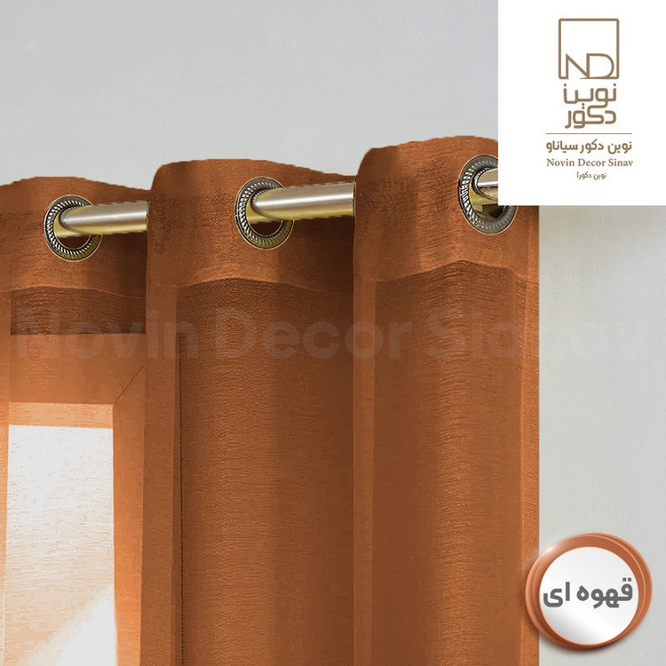 پرده نوین دکور سیاناو مدل حریر کد pb105 سایز 280x140 سانتیمتر