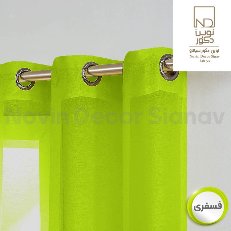 پرده نوین دکور سیاناو مدل حریر کد pb105 سایز 280x140 سانتیمتر