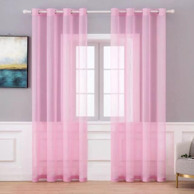 پرده پانچ مدل حریر ساده سایز 140x270 سانتی متر