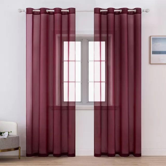 پرده پانچ مدل حریر ساده سایز 140x270 سانتی متر