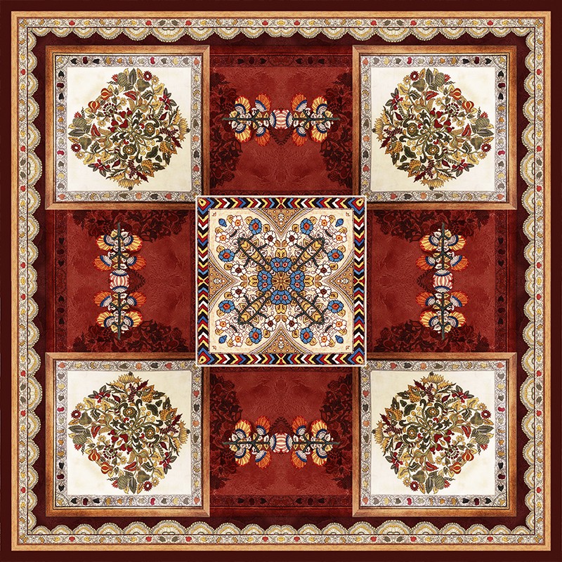 رومیزی مدل مخمل RM0066 سایز 95x95 سانتیمتر