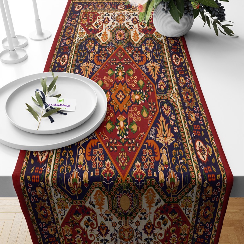 رانر ریحانلوکس مدل نقش سنتی کد RH119 سایز 143x43 سانتیمتر