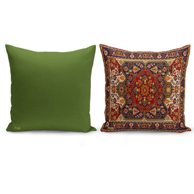 کاور کوسن ریحانلوکس مدل نقش سنتی کد RH119 سایز 4343 سلنتی متر مجموعه دو عددی