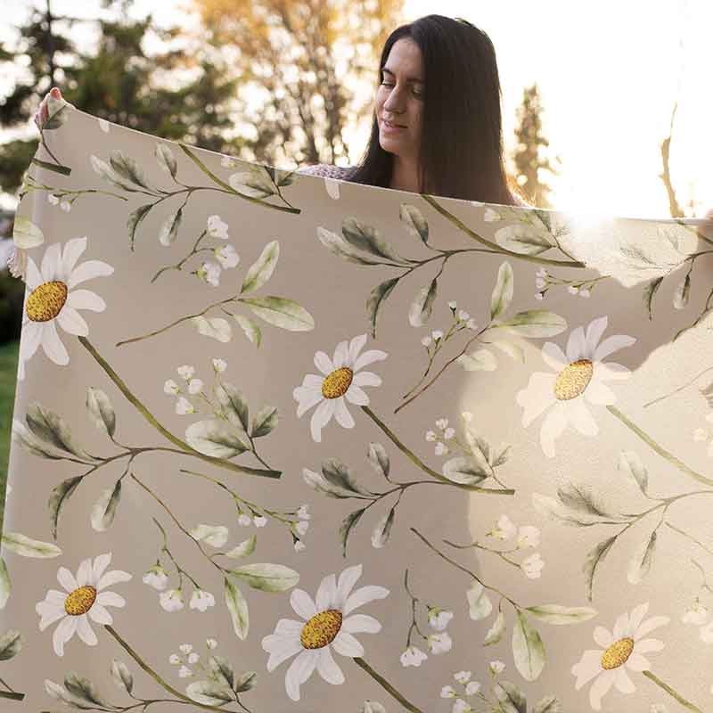 شال مبل مدل بابونه 2 کد F2SH1007 سایز 180x100 سانتی متر