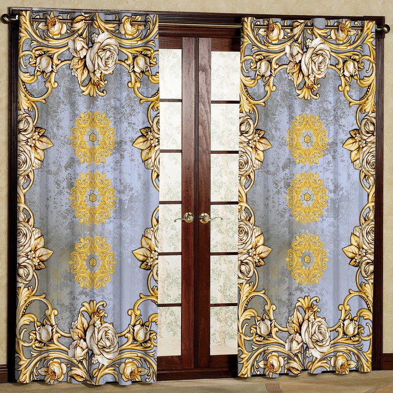 پرده مدل هازان پانچی کد m4250 سایز 140x280 سانتی متر