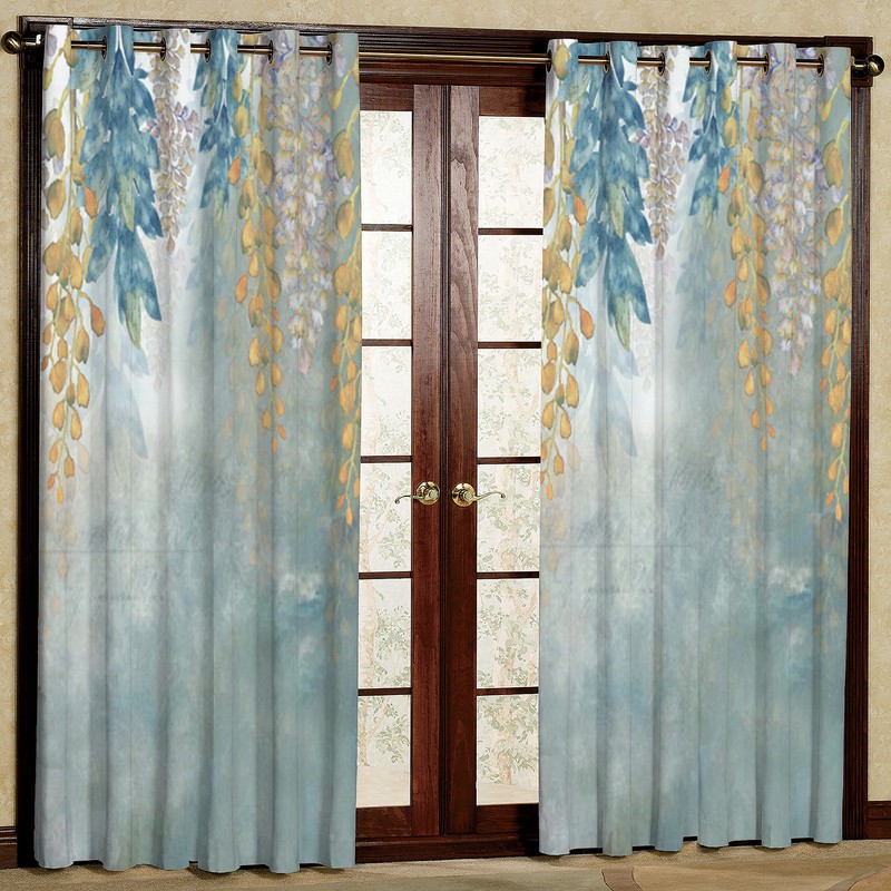 پرده مدل مخمل پانچی کد 4348RT2 سایز 200x140 سانتی متر