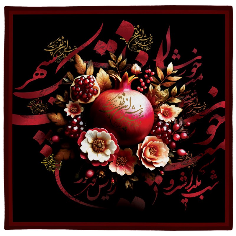 رومیزی طرح یلدا کد 1402128