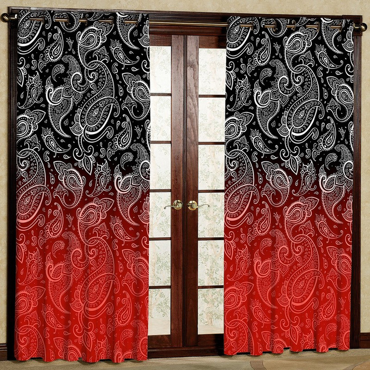 پرده مدل مخمل پانچی کد 4302 سایز 140x280 سانتی متر