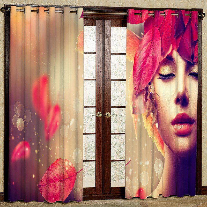پرده مدل دختر مخمل پانچی کد 656 سایز 140x280 سانتی متر