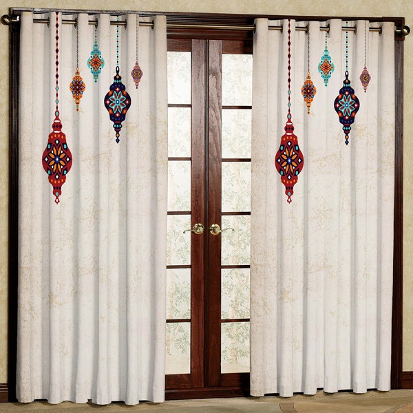 پرده مدل مخمل پانچی کد 5830 سایز 280x140 سانتی متر