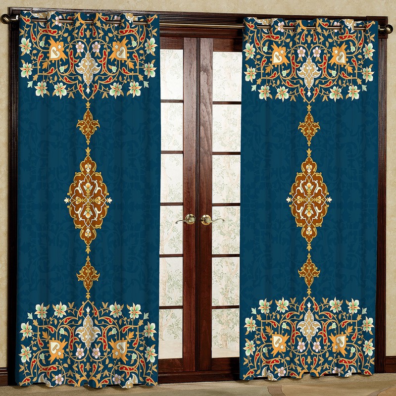 پرده مدل مخمل پانچی کد 4311T2 سایز 200x140 سانتی متر