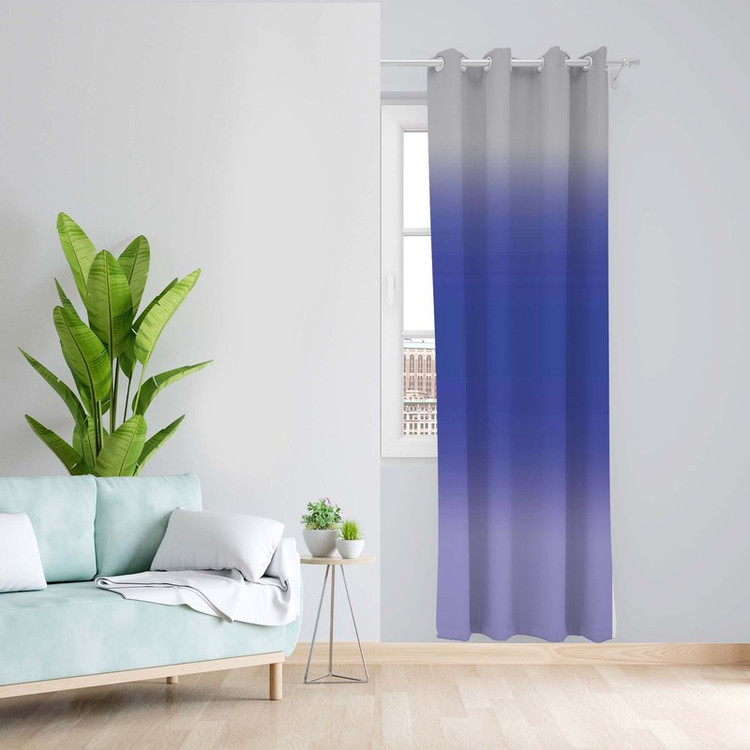 پرده طرح آبرنگی مدل مخمل پانچی کد 1519 z سایز 140x200 سانتی متر