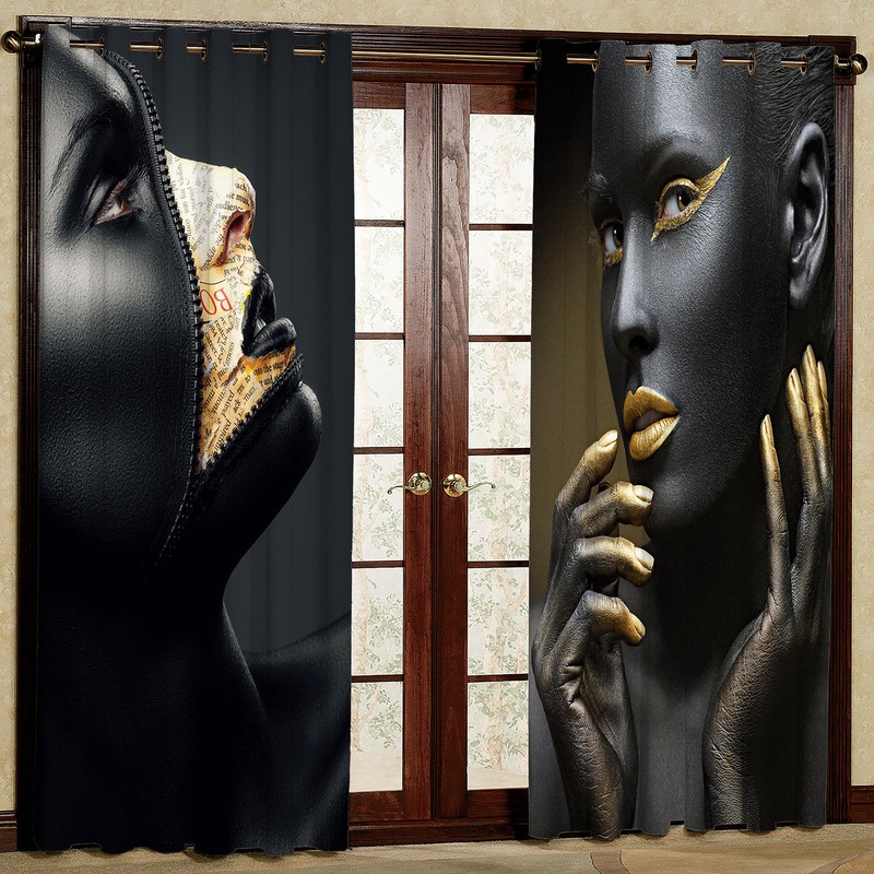 پرده مدل مخمل پانچی کد 1060 سایز 140x280 سانتی متر