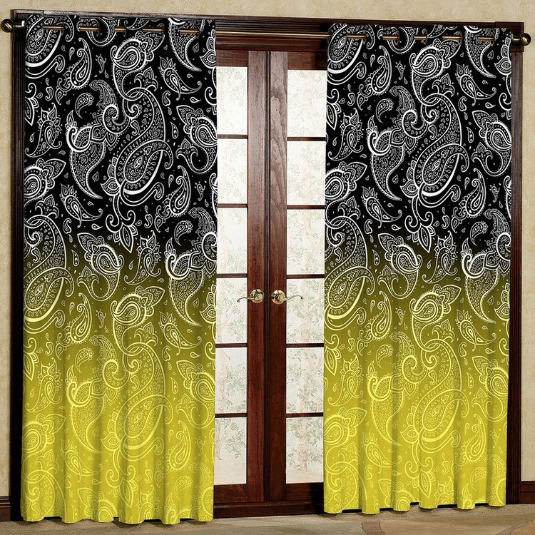 پرده مدل مخمل پانچی کد 4203T2 سایز 200x140 سانتی متر