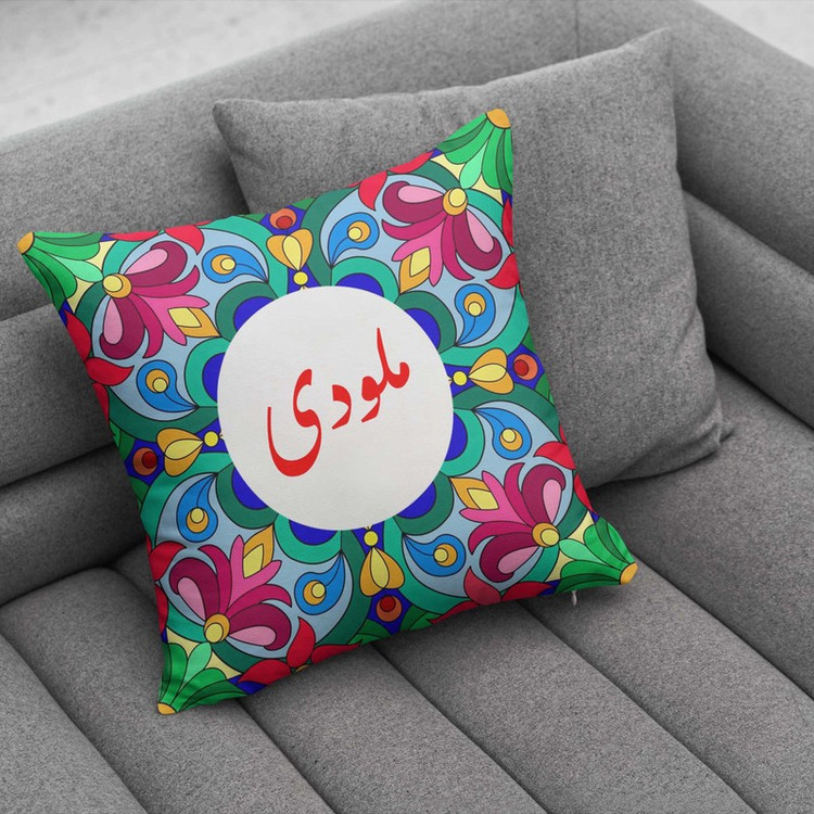کوسن پاد آفرین مدل سنتی طرح دخترانه اسم ملودی کد 01741