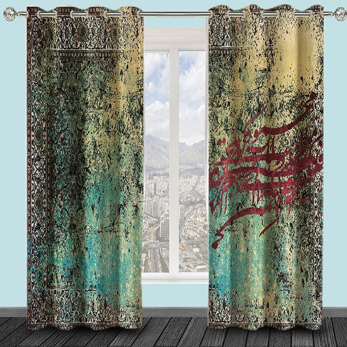 پرده مدل هازان hzd1009 سایز 280x140 سانتی متر