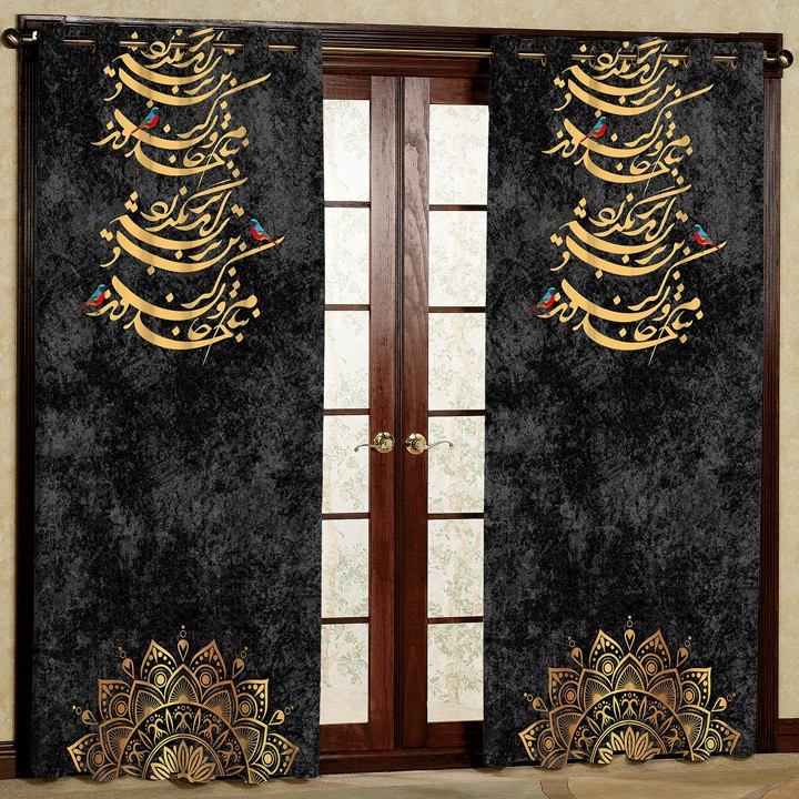 پرده پانچی کد 5252 سایز 280x140 سانتی متر