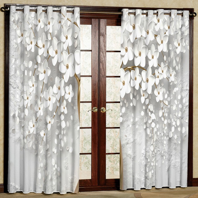 پرده مدل مخمل پانچی کد 1822T2 سایز 200x140 سانتی متر