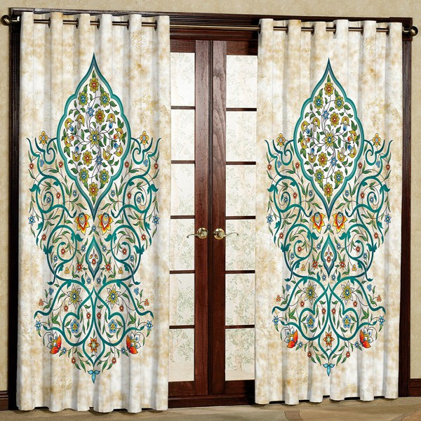 پرده مدل هازان پانچی کد 1 سایز 280x140 سانتی متر