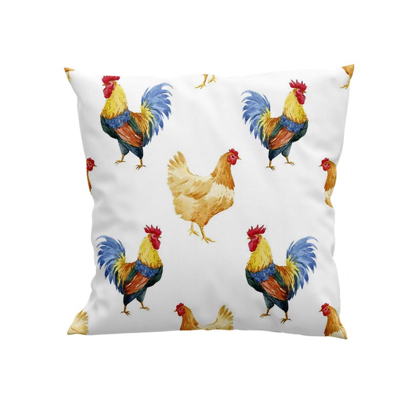 کوسن مدل مرغ و خروس کد DKK431
