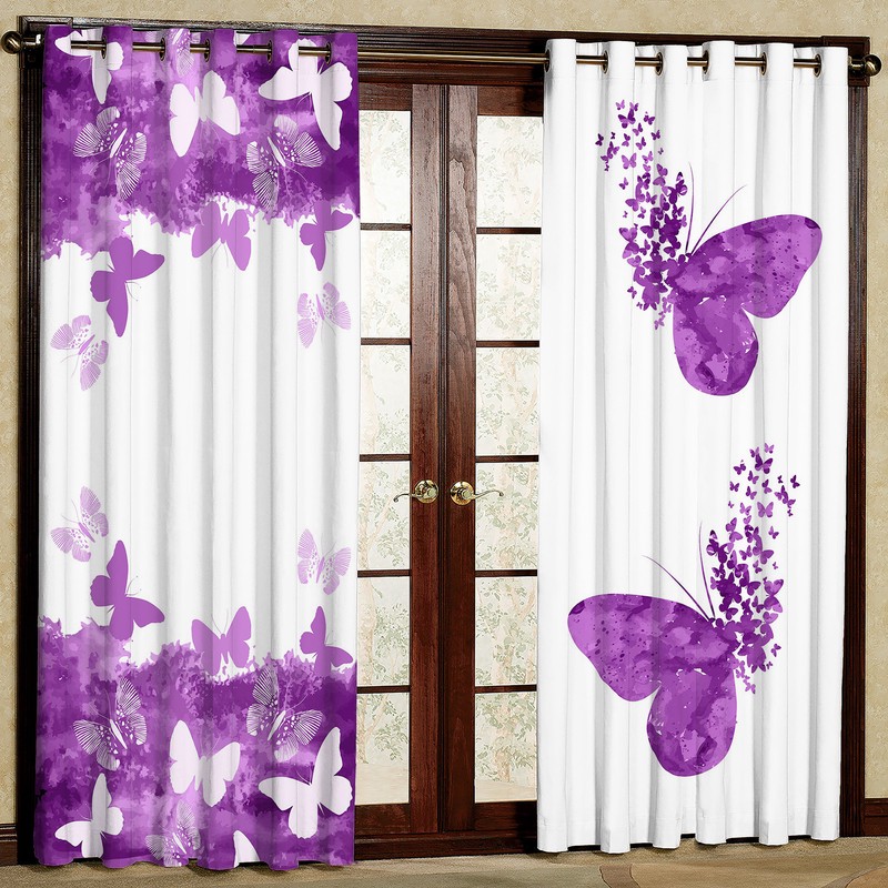 پرده مدل مخمل پانچی کد 1083 سایز 140x280 سانتی متر